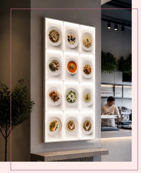 Световое меню на заказ в Протвине по цене от 15161 р. | Аванза-Прн