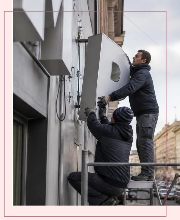 Изготовление и монтаж больших объемных букв в Протвине