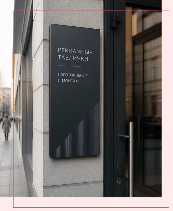 Рекламные таблички в Протвине по цене от 4579 р. | Аванза-Прн