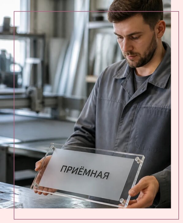 Таблички из оргстекла на заказ в Протвине от 3968 р. | Аванза-Прн